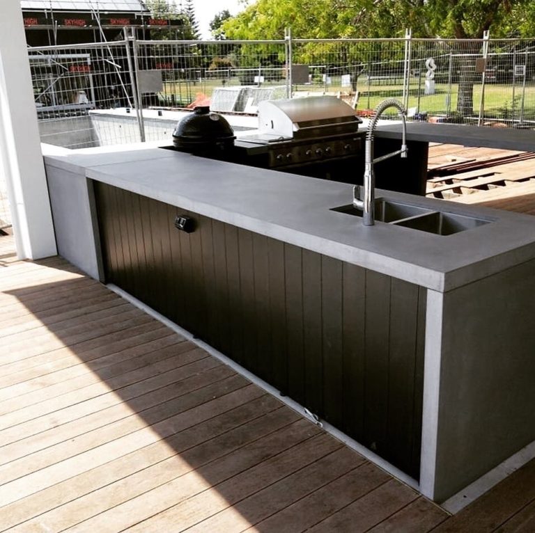 Outdoor Kitchens Auckland | GFRC Custom Concrete Kitchen | NZ